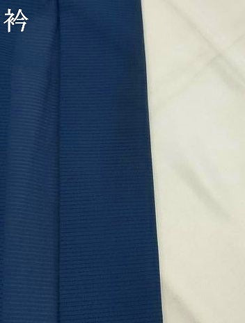 平和屋着物＊夏物　男性　色無地　絽　青褐色　キングサイズ　洗える着物　AABL6241st