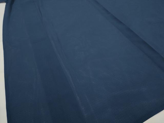 平和屋着物＊夏物　男性　色無地　絽　青褐色　キングサイズ　洗える着物　AABL6241st