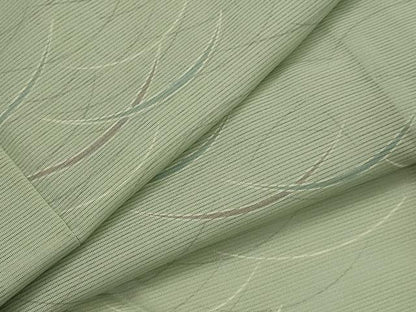 平和屋着物＊夏物　小紋　絽　芝草文　洗える着物　AABL6252st