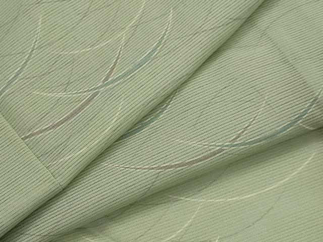 平和屋着物＊夏物　小紋　絽　芝草文　洗える着物　AABL6252st