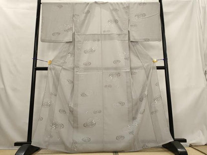 平和屋着物＊夏物　小紋　絽縮緬　蜻蛉　洗える着物　AABL6254st