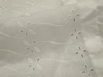 平和屋着物＊夏物　長襦袢　総レース　草花文　白色　AABL6257st