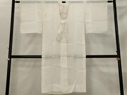 平和屋着物＊夏物　長襦袢　竜田川紋紗　白色　麻　逸品　AABL6269st