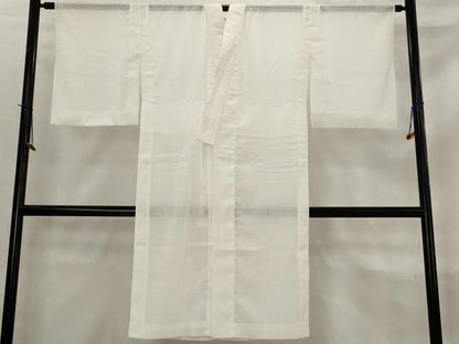 平和屋着物＊夏物　長襦袢　絽縮緬　白色　洗える着物　AABL6270st