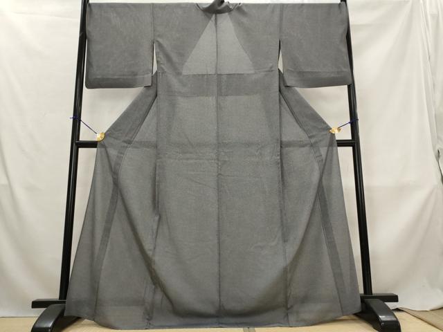 平和屋着物＊夏物　江戸小紋　絽　鮫小紋柄　両面染　正絹　逸品　AABL6276st