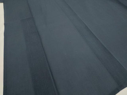 平和屋着物＊夏物　色無地　紗紬　青褐色　正絹　逸品　AABL6280st