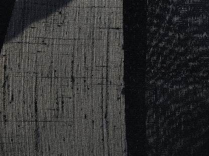 平和屋着物＊夏物　色無地　紗紬　青褐色　正絹　逸品　AABL6280st