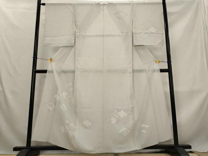 平和屋着物＊夏物　訪問着　絽　花菱文　正絹　逸品　AABL6286st