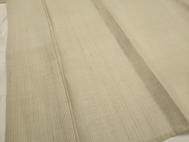 平和屋着物＊夏物　紗紬　縞　正絹　逸品　AABL6303st