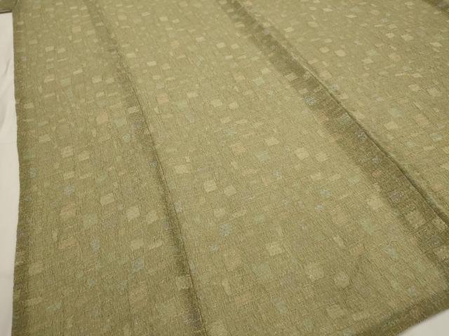 平和屋着物＊夏物　小紋　紗　幾何学文様　AABL6306st