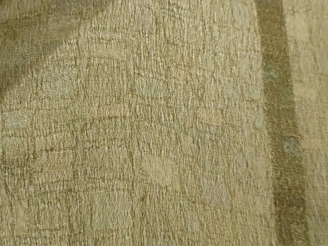 平和屋着物＊夏物　小紋　紗　幾何学文様　AABL6306st