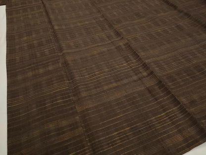 平和屋着物＊夏物　紗紬　横段文　正絹　逸品　AABL6313st