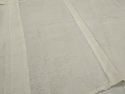 平和屋着物＊夏物　長襦袢　草花紋紗　胡粉色　麻　AABL6357st
