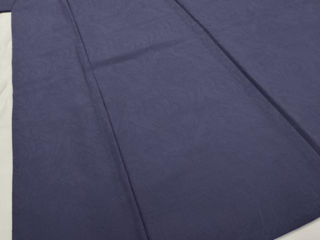 平和屋着物＊夏物　色無地　墨流し紋紗　濃鼠色　洗える着物　AABL6358st