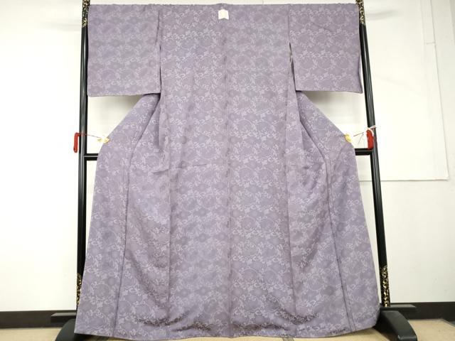 平和屋着物●お召　菊唐草　正絹　逸品　未使用　AABL6405cs