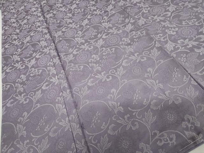 平和屋着物●お召　菊唐草　正絹　逸品　未使用　AABL6405cs