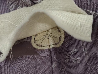 平和屋着物●お召　菊唐草　正絹　逸品　未使用　AABL6405cs