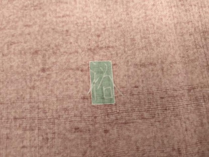 平和屋着物●訪問着　友禅　作家物　紬地　枝花文　銀彩　正絹　逸品　AABL6414cs