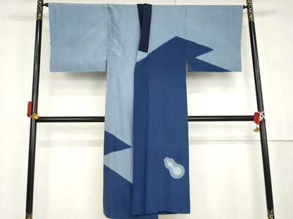 平和屋着物●男性　長襦袢　無双仕立て　絞り　瓢箪　正絹　逸品　未使用　AABL6427cs