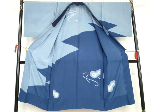 平和屋着物●男性　長襦袢　無双仕立て　絞り　瓢箪　正絹　逸品　未使用　AABL6427cs