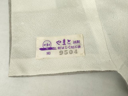 平和屋着物●豪華振袖　駒刺繍　雪輪桜桐文　暈し染め　金銀糸　金通し地　やまと誂製　正絹　逸品　AABL6430cs