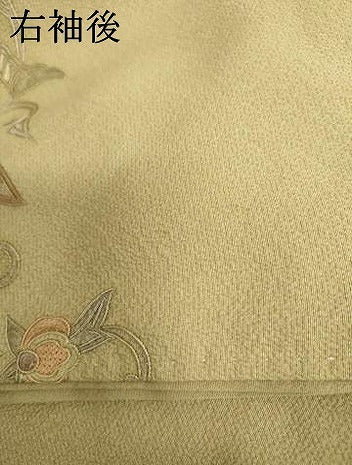 平和屋着物●中国三大刺繍　スワトウ刺繍　汕頭刺繍　相良刺繍　総刺繍　訪問着　正倉院更紗花文　ロング丈　正絹　逸品　AABL6483cs