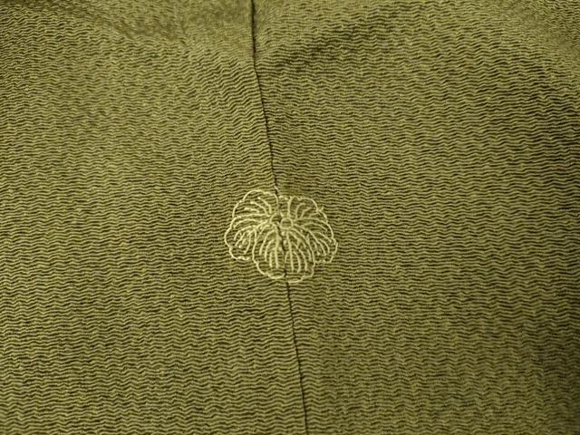 平和屋着物●訪問着　駒刺繍　吹き寄せ花文　金糸　鬼しぼ縮緬　正絹　逸品　AABL6497cs