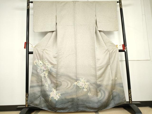 平和屋着物●豪華色留袖　作家物　辻が花　暈し染め　金通し地　正絹　逸品　AABL6501cs