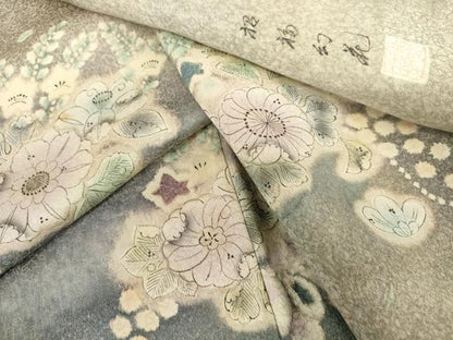 平和屋着物●豪華色留袖　作家物　辻が花　暈し染め　金通し地　正絹　逸品　AABL6501cs