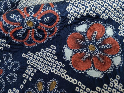 平和屋着物●豪華振袖　絞り　舞花文　正絹　逸品　AABL6504cs