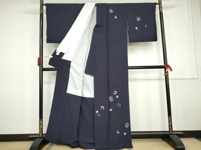 平和屋着物●訪問着　刺繍　花丸文　蛍暈し　金銀糸　正絹　逸品　AABL6508cs