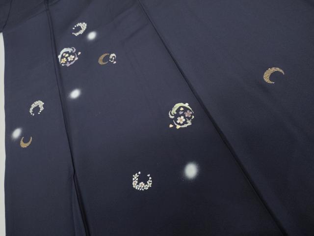 平和屋着物●訪問着　刺繍　花丸文　蛍暈し　金銀糸　正絹　逸品　AABL6508cs