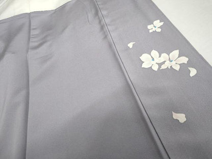 平和屋着物●染色作家　青野保夫　訪問着　舞花文　正絹　逸品　AABL6509cs