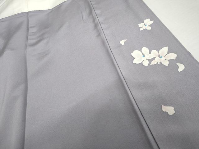 平和屋着物●染色作家　青野保夫　訪問着　舞花文　正絹　逸品　AABL6509cs