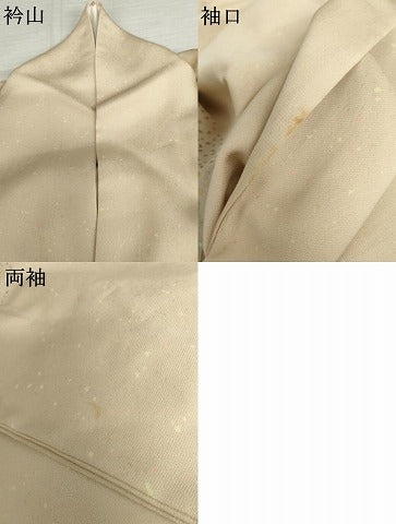 平和屋着物●訪問着　竹屋町刺繍　飛鶴文　暈し染め　金糸　金彩　正絹　逸品　AABL6514cs