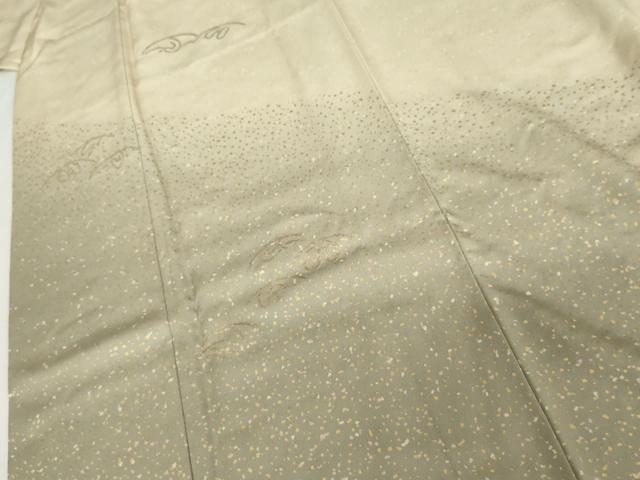 平和屋着物●訪問着　竹屋町刺繍　飛鶴文　暈し染め　金糸　金彩　正絹　逸品　AABL6514cs