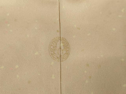 平和屋着物●訪問着　竹屋町刺繍　飛鶴文　暈し染め　金糸　金彩　正絹　逸品　AABL6514cs