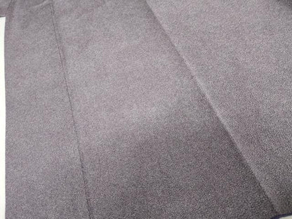 平和屋着物●江戸小紋　彫士：住田双光・染士：服部光擴　極小鮫小紋柄　鬼しぼ縮緬　正絹　逸品　AABL6516cs