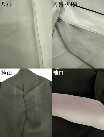 平和屋着物●中国三大刺繍　相良刺繍　総刺繍　訪問着　女人文　黒地　金糸　金彩　正絹　逸品　AABL6520cs