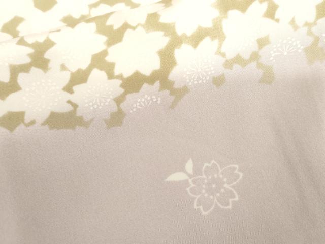 平和屋着物●長襦袢　無双仕立て　市松花文　やまと誂製　正絹　逸品　AABL6524cs