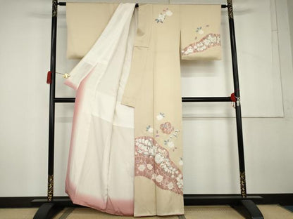 平和屋着物●訪問着　辻が花　絞り　正絹　逸品　AABL6531cs