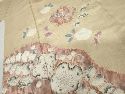 平和屋着物●訪問着　辻が花　絞り　正絹　逸品　AABL6531cs