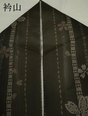 平和屋着物●本場大島紬　9マルキ　舞桜間道　正絹　逸品　AABL6535cs