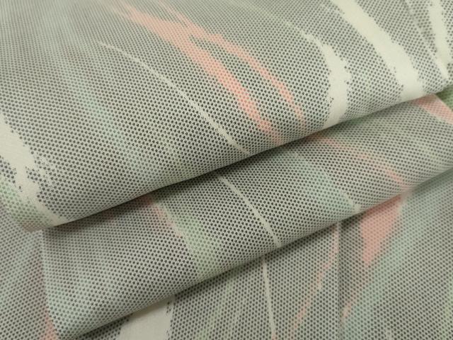 平和屋着物▼上質な紬　変わり縞　正絹　逸品　AABL6536cs
