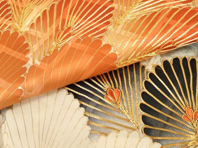 平和屋着物●豪華振袖　駒刺繍　松　金彩　正絹　逸品　AABL6549cs