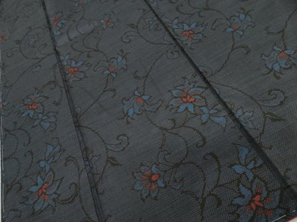 平和屋着物●本場大島紬　7マルキ　更紗花唐草文　正絹　逸品　未使用　AABL6553cs