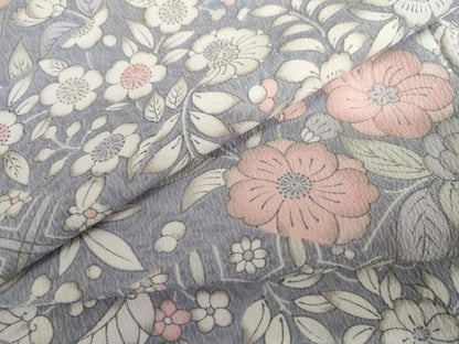 平和屋着物●小紋　辻が花　花蝶文　洗える着物　AABL6555cs