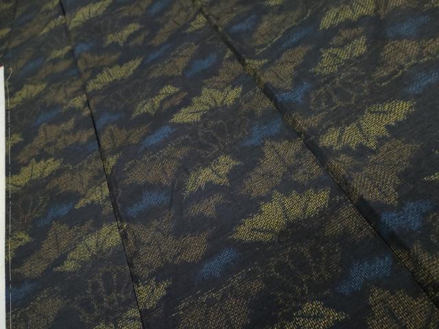 平和屋着物▼結城紬　松　証紙付き　正絹　逸品　未使用　AABL6556cs