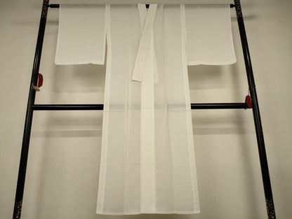 平和屋着物＊夏物　長襦袢　変わり絽　白色　洗える着物　AABL6579jd