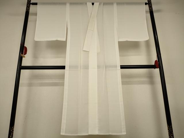 平和屋着物＊夏物　長襦袢　変わり絽　白色　洗える着物　AABL6579jd